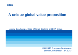 A unique global value proposition