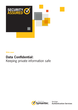 Data Conffdential: Keeping private information safe