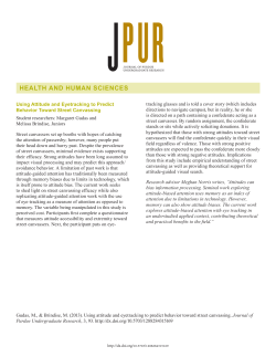 Using Attitude and Eyetracking to Predict Behavior - Purdue e-Pubs