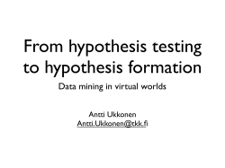 Data mining in virtual worlds