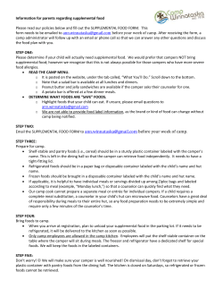 Supplemental Food Form