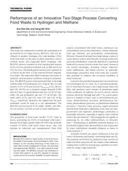 Performance of an Innovative Two-Stage Process Converting Food