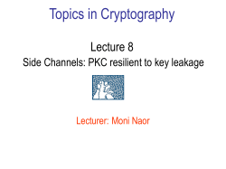 Foundations of Cryptography Lecture 2
