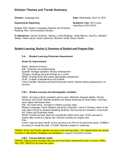 Language Arts - College of San Mateo