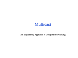 Multicast routing