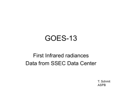 First GOES-13 infrared radiances