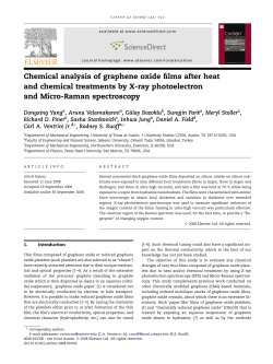 Chemical analysis of graphene oxide films after heat and chemical