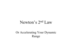 Newton`s 2nd Law