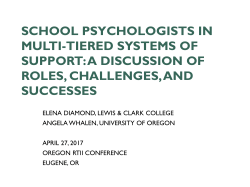 School Psychologists in Multi