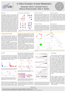 In Silico Evolution of early Metabolism.