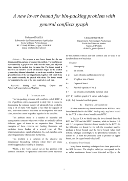 A new lower bound for bin-packing problem with general conflicts