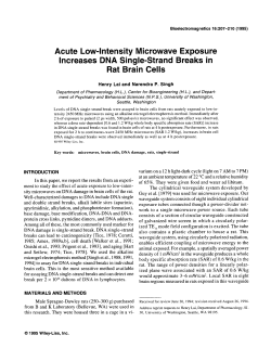 Acute low-intensity microwave exposure increases DNA single