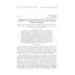 Mechanism of Levulinic Acid Formation in Acid Catalysed Hydrolysis