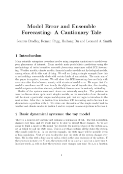 Model Error and Ensemble Forecasting: A Cautionary Tale