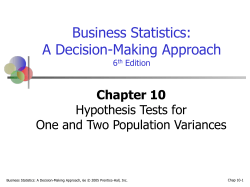 Business Statistics: A Decision