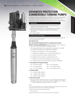advanced protection submersible turbine pumps
