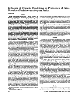 Influence of Climatic Conditions on Production of Sti`a