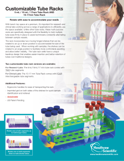 Customizable Tube Racks