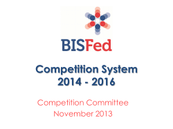Competition Structure Proposal