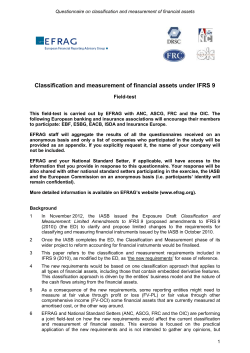 Classification and measurement of financial assets under IFRS 9