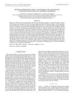 pickup ion mediated plasmas. i. basic model and linear waves