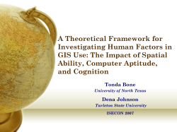 Cognitive Factors in GIS Use: A Review and Suggestions