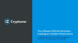 The Software Defined Perimeter