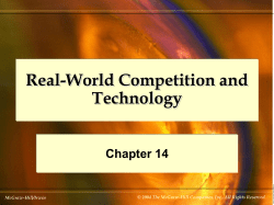 Real-World Competition and Technology