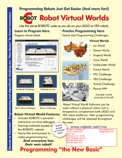 Robot Virtual Worlds - Ronald A. Williams Ltd.