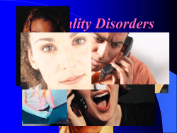 Personality Disorders