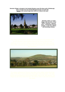 Denholm Village is situated in the Scottish Borders