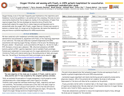 Oxygen titration and weaning with FreeO2 in COPD