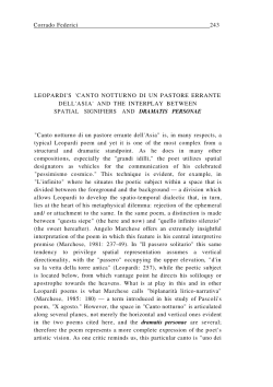 CANTO NOTTURNO DI UN PASTORE ERRANTE DELL