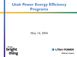 3 Utah Power Energy Efficiency Programs