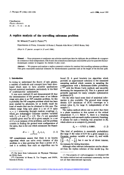 A replica analysis of the travelling salesman problem