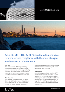 STATE-OF-THE-ARTSilicon Carbide membrane system secures