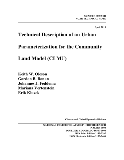 Equation Chapter 1 Section 1 - Community Earth System Model