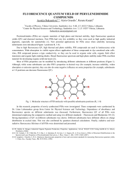 fluorescence quantum yield of perylenediimide compounds