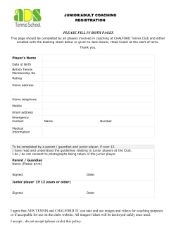 Adult League Squads