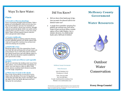 Outdoor Water Conservation