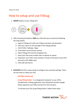 How to setup and use Fitbug