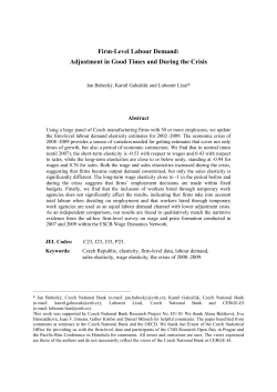 Firm-Level Labour Demand: Adjustment in Good Times and During