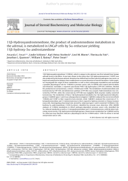 11&beta;-Hydroxyandrostenedione, the product of