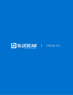 press kit - Bluebeam Press Room 2017