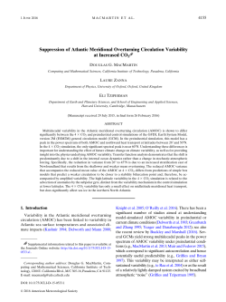 Suppression of Atlantic Meridional Overturning