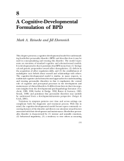 A Cognitive-Developmental Formulation of BPD