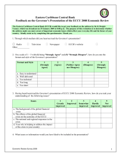 Microsoft WORD format - Eastern Caribbean Central Bank