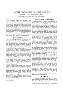 particle tracking for collimation studies
