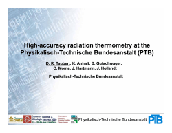 High-accuracy radiation thermometry at the accuracy radiation