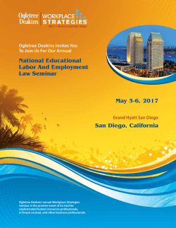 StrategieS WORKPLACE May 3-6, 2017 San